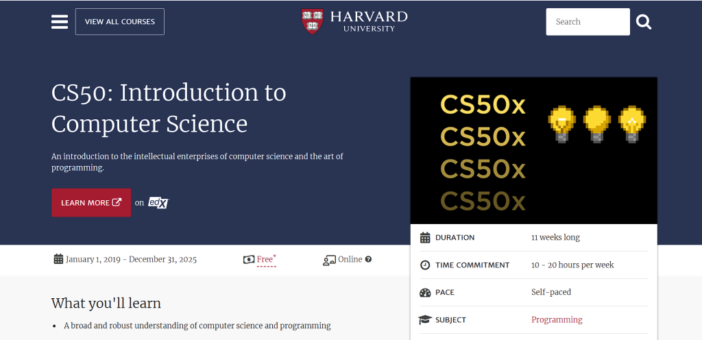 Khóa học lập trình miễn phí